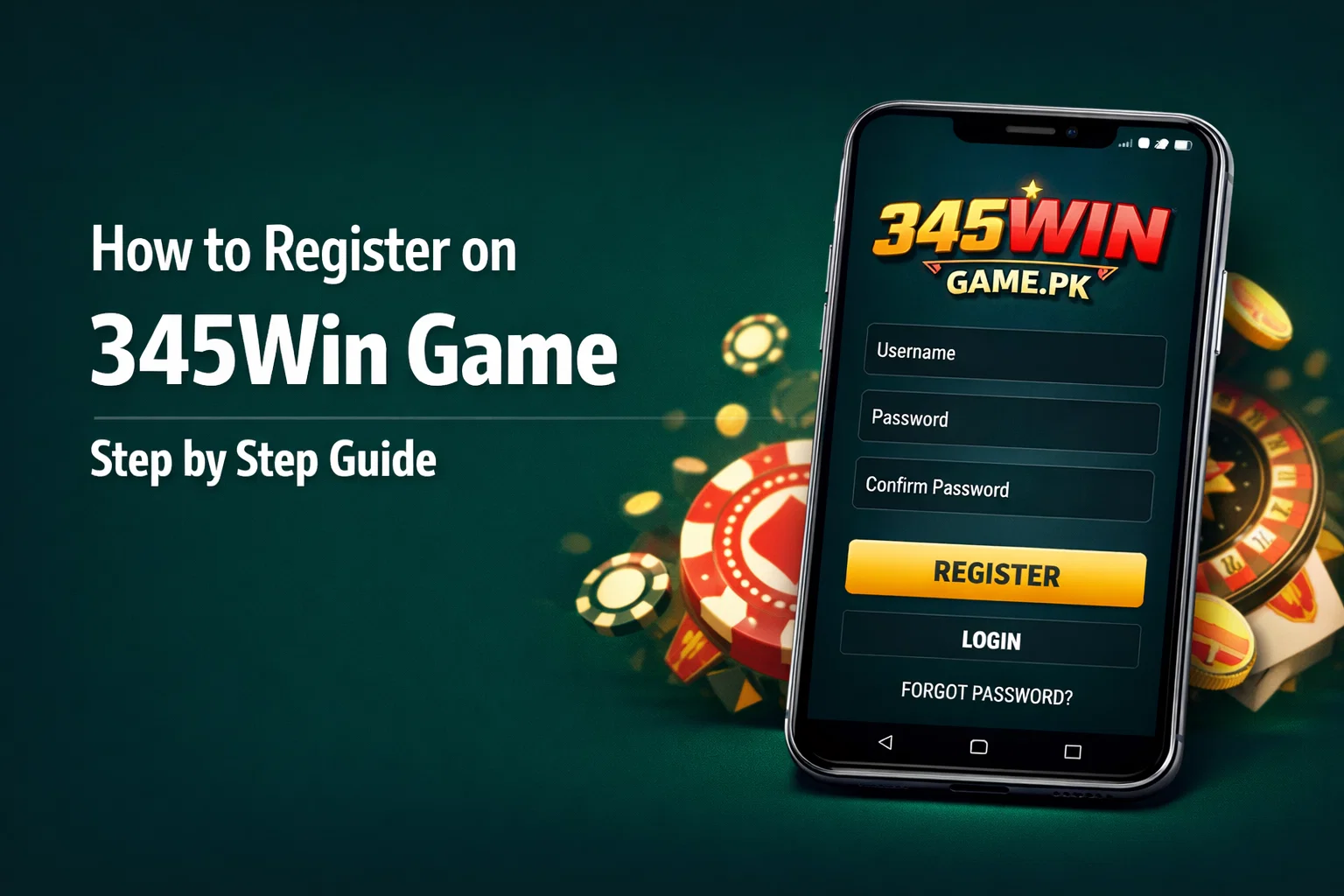 How to Register on 345Win Game
